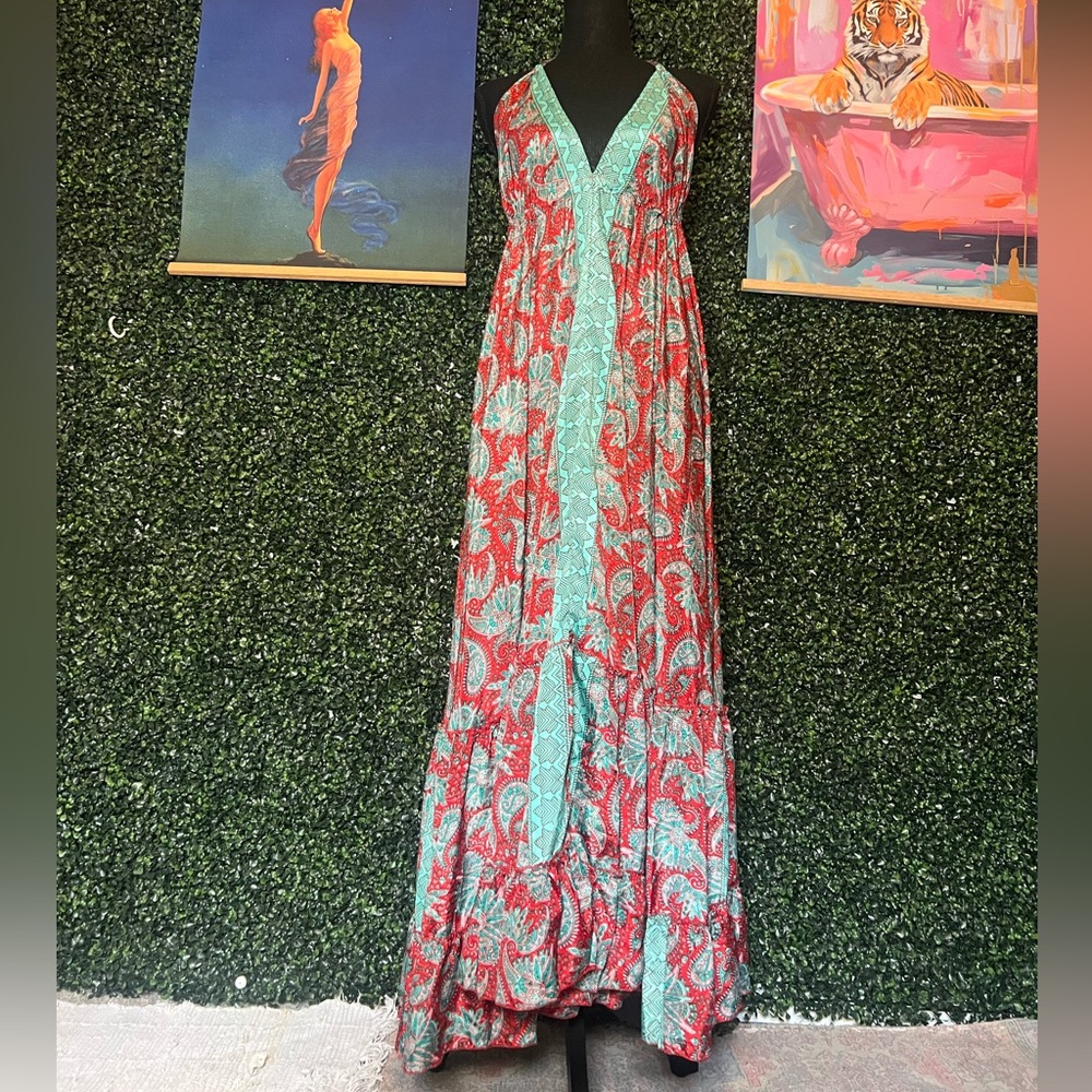 The Bohème Dream | Boutique 100 % Silk Maxi Dress